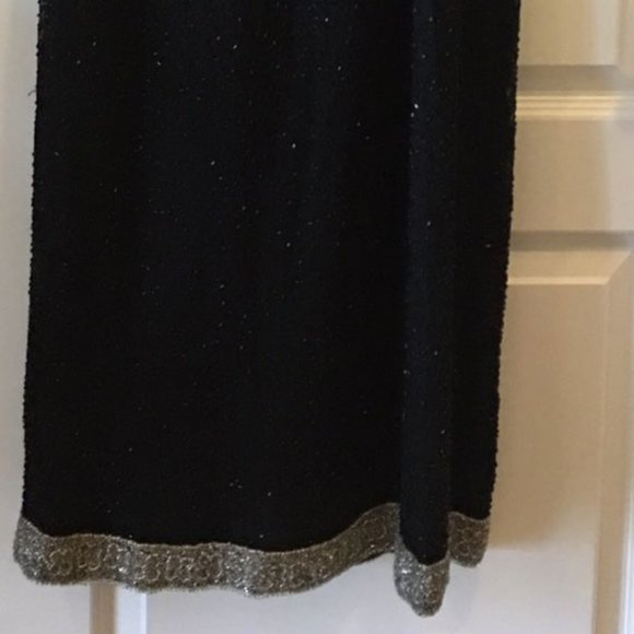 Black Dress With Silver Sequins - Picture 3 of 6